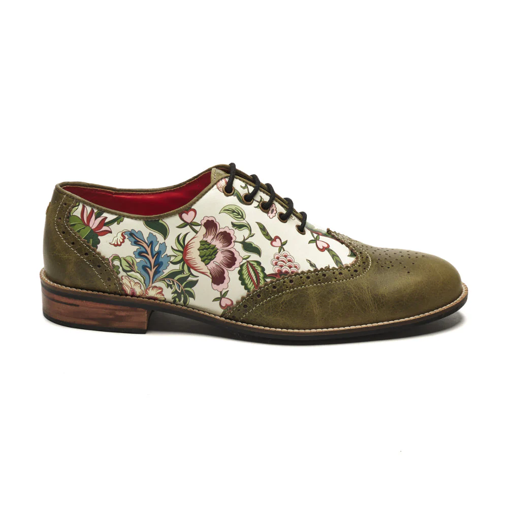 Bageecha Brogues Men – Olive - Image 3