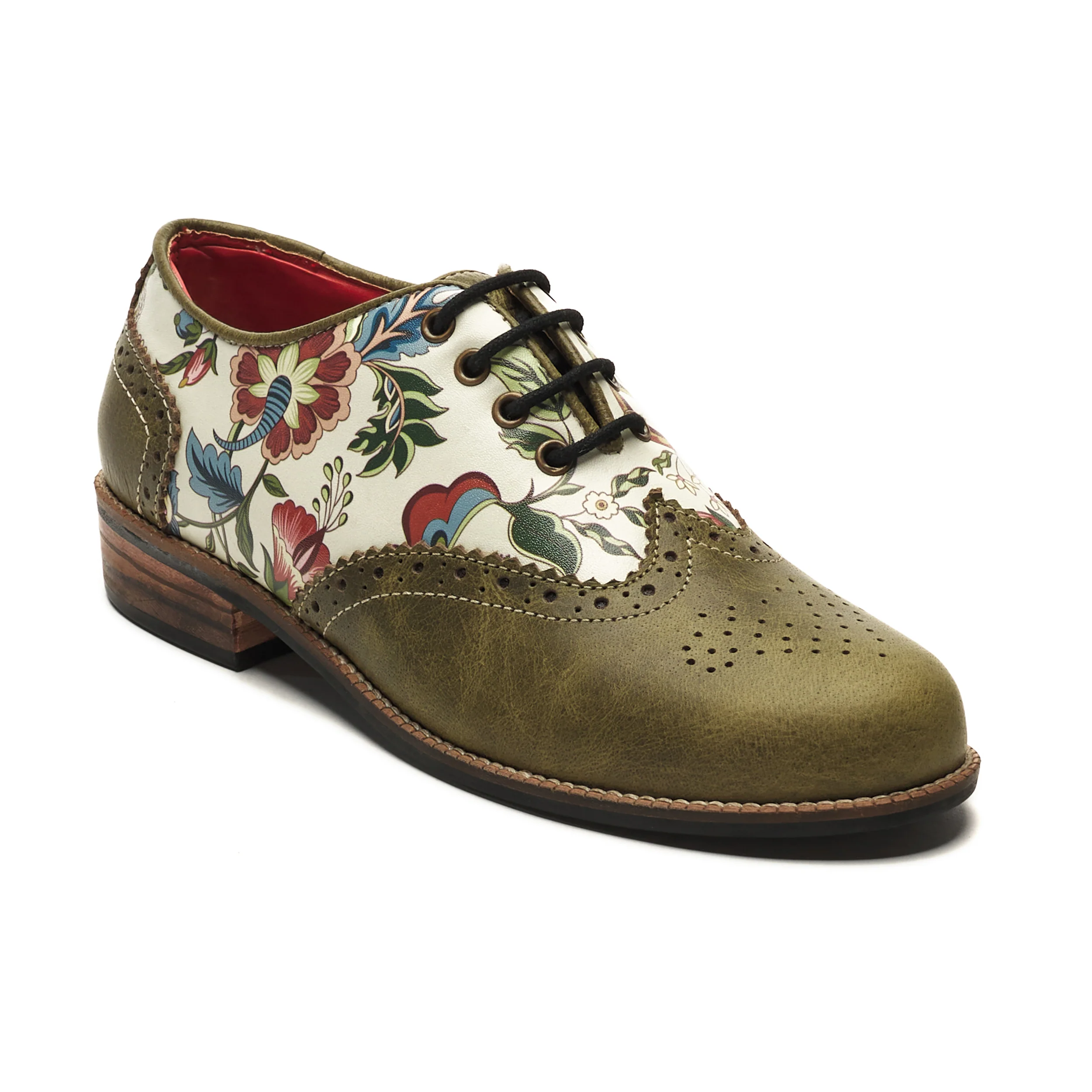 Bageecha Brogues Women – Olive - Image 5