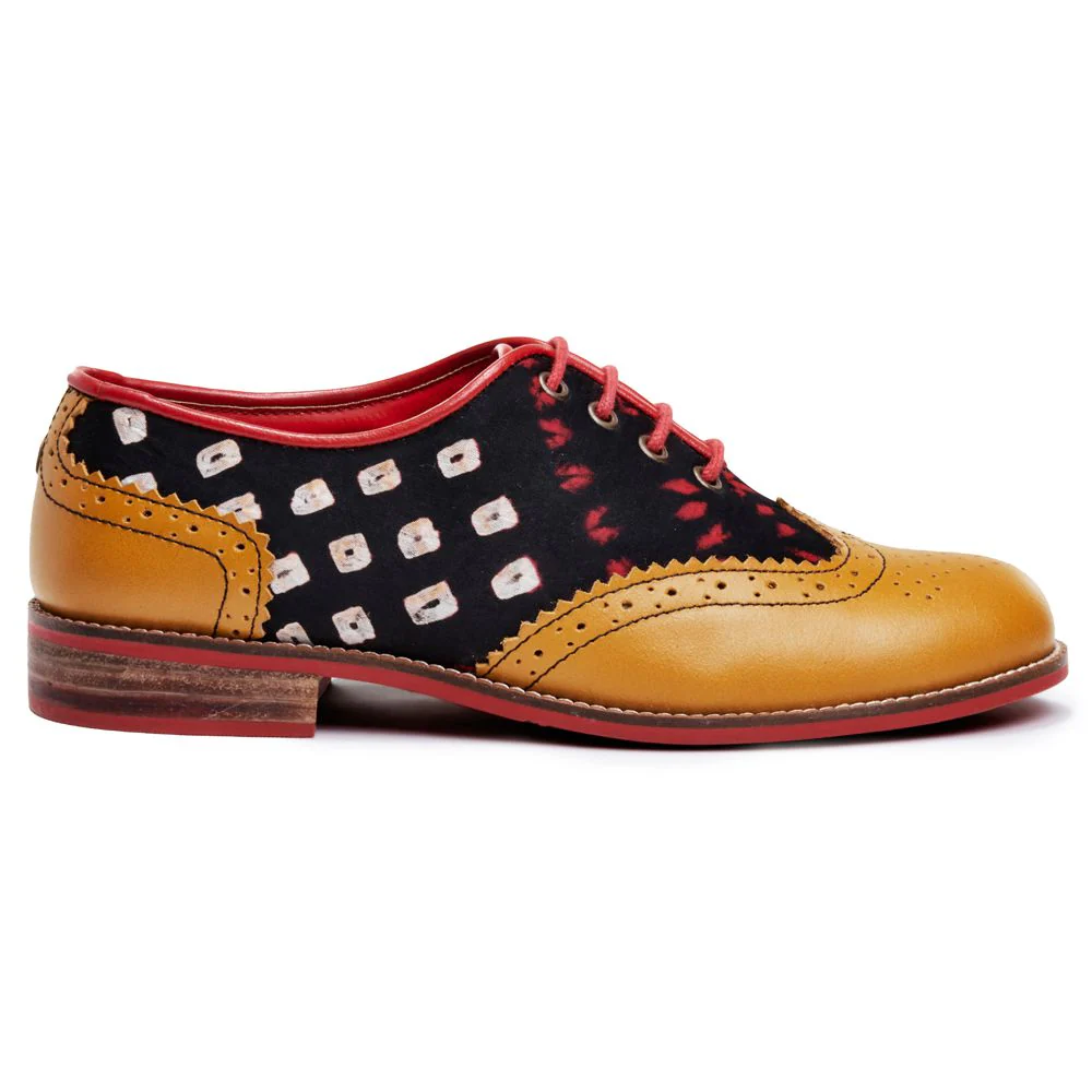 Bandhni Brogue for Women – Mustard (discontinued) - Image 3