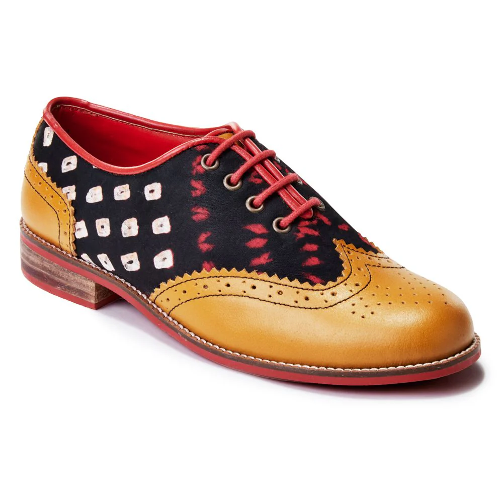 Bandhni Brogue for Women – Mustard (discontinued) - Image 5