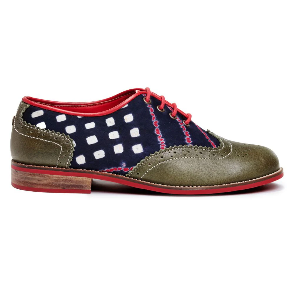 Bandhni Brogue for Women – Olive Green (discontinued) - Image 3