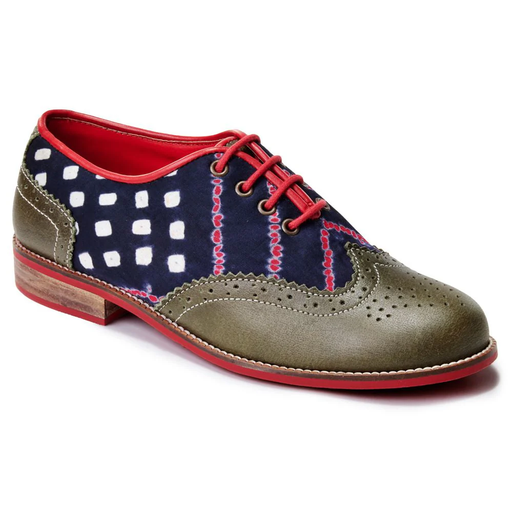 Bandhni Brogue for Women – Olive Green (discontinued) - Image 5