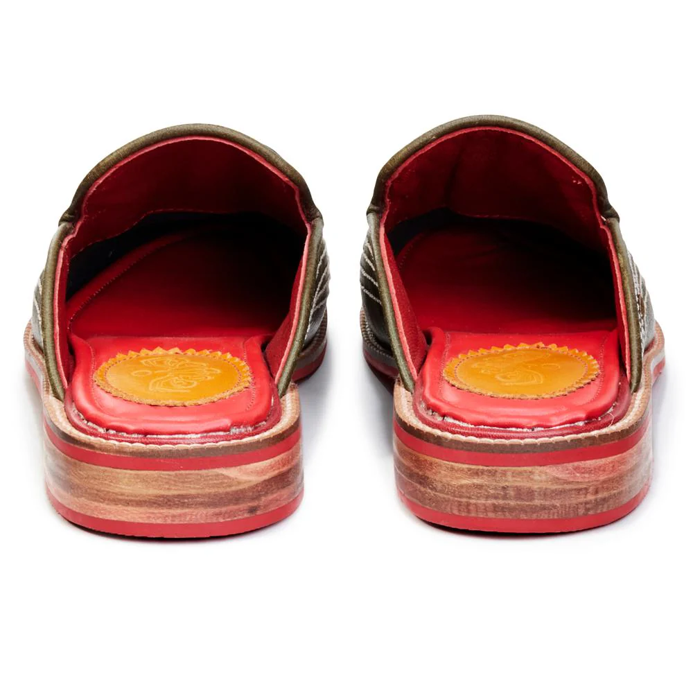 Bandhni Mule_for Women – Olive Green (discontinued) - Image 4