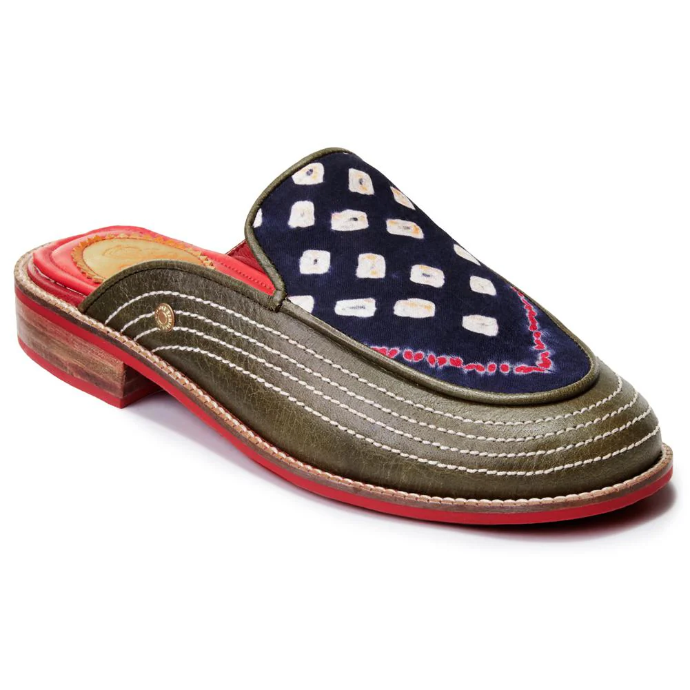 Bandhni Mule_for Women – Olive Green (discontinued) - Image 5