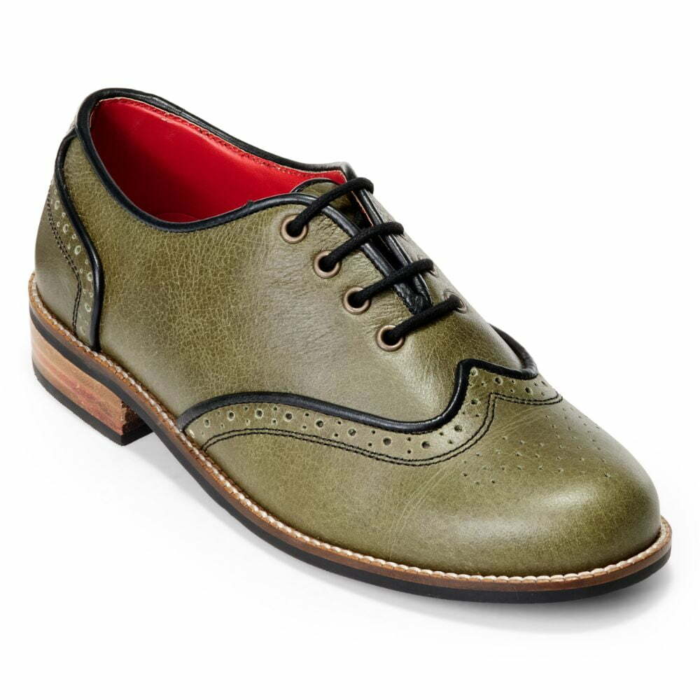 Core Brogues Women – Olive - Image 5