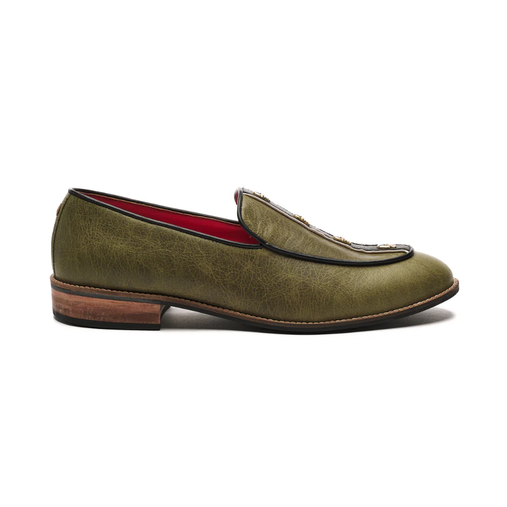 Cranium Loafers Men – Olive - Image 3