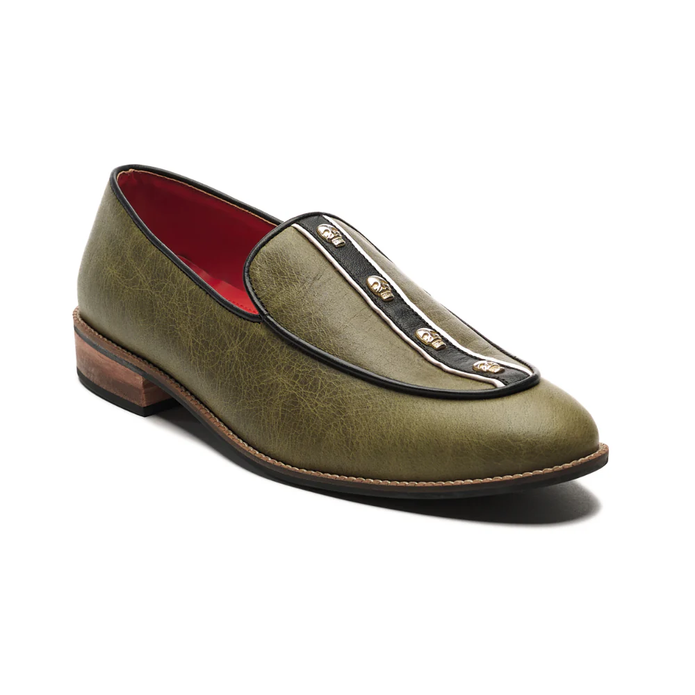 Cranium Loafers Men – Olive - Image 5