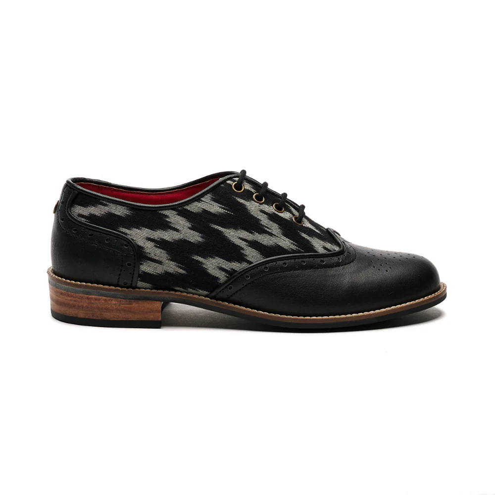 Ikat Brogues Women - Coal - Image 3