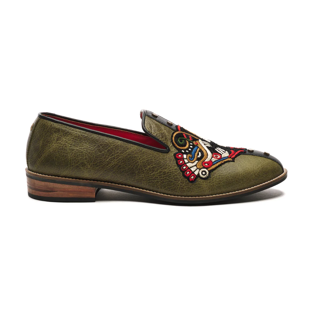 Leon Loafers Men – Olive - Image 3
