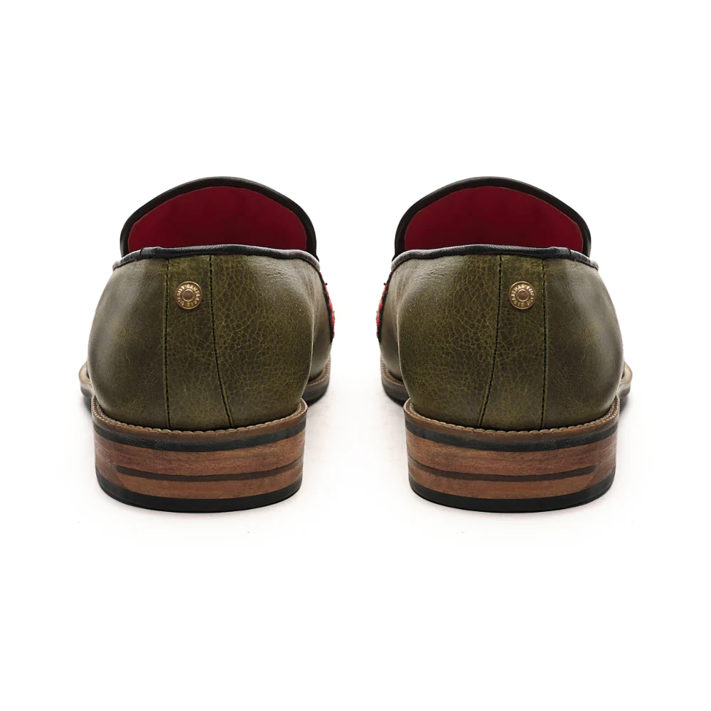 Leon Loafers Men – Olive - Image 4