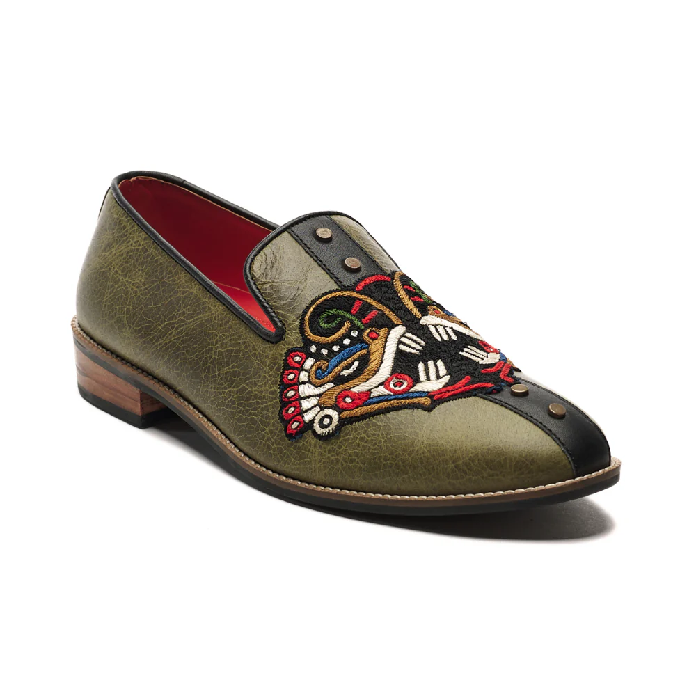 Leon Loafers Men – Olive - Image 5