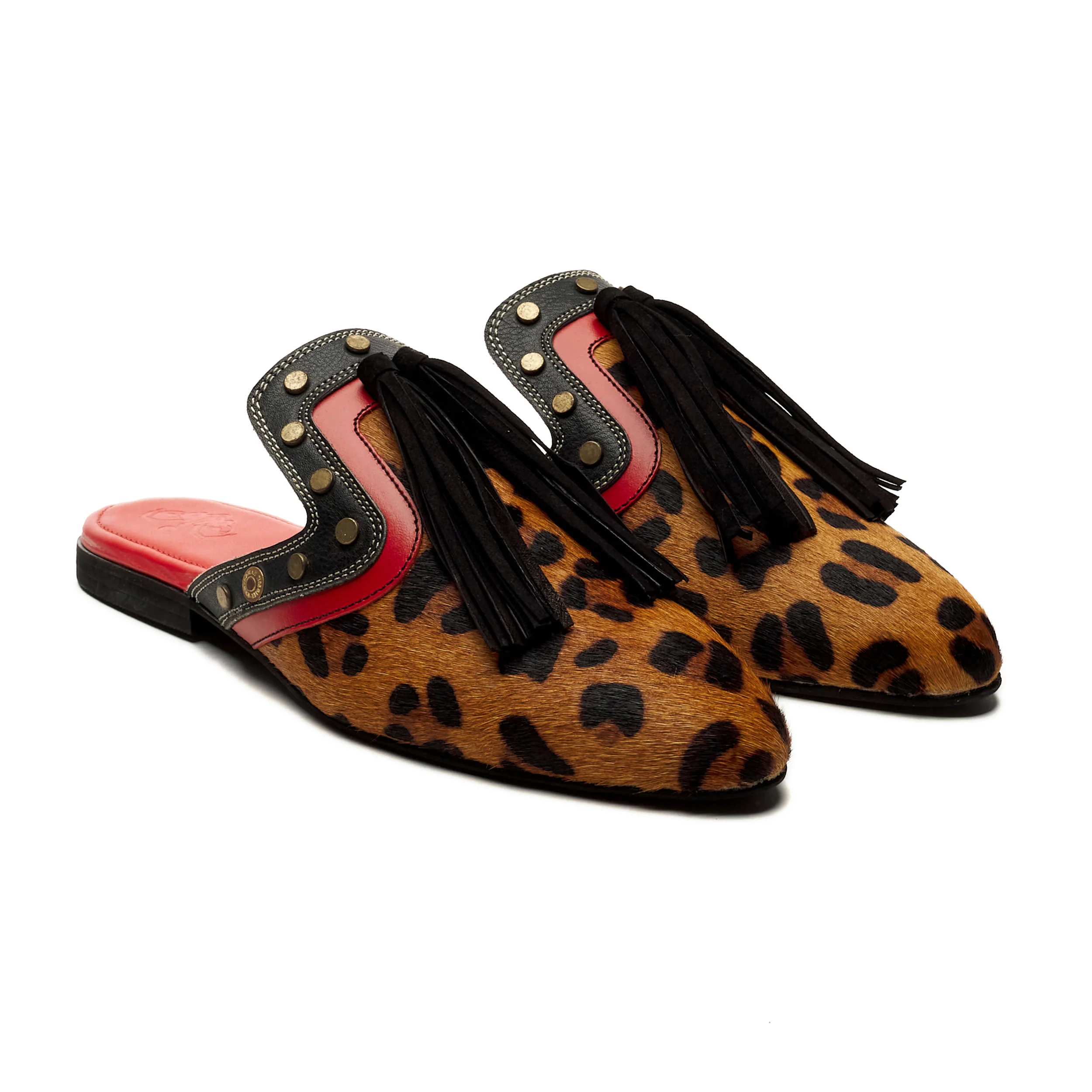 Leopard Cone Mules Women - Image 3