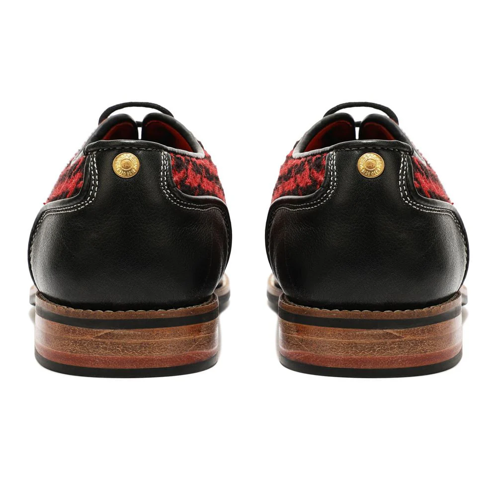 Red Houndstoth Brogues_ for Women (discontinued) - Image 4