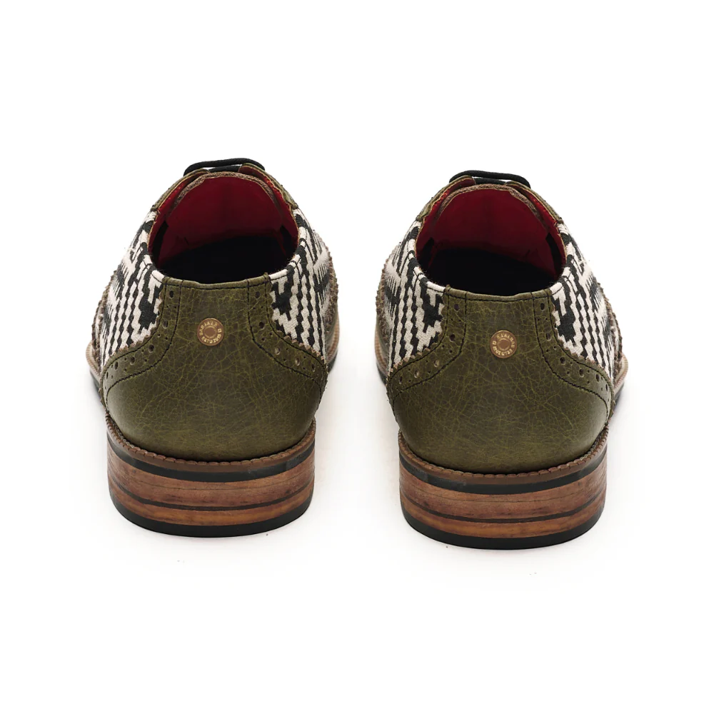 Texo Brogues Men – Olive - Image 4