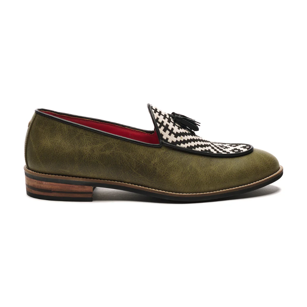 Texo Loafers Men – Olive - Image 3
