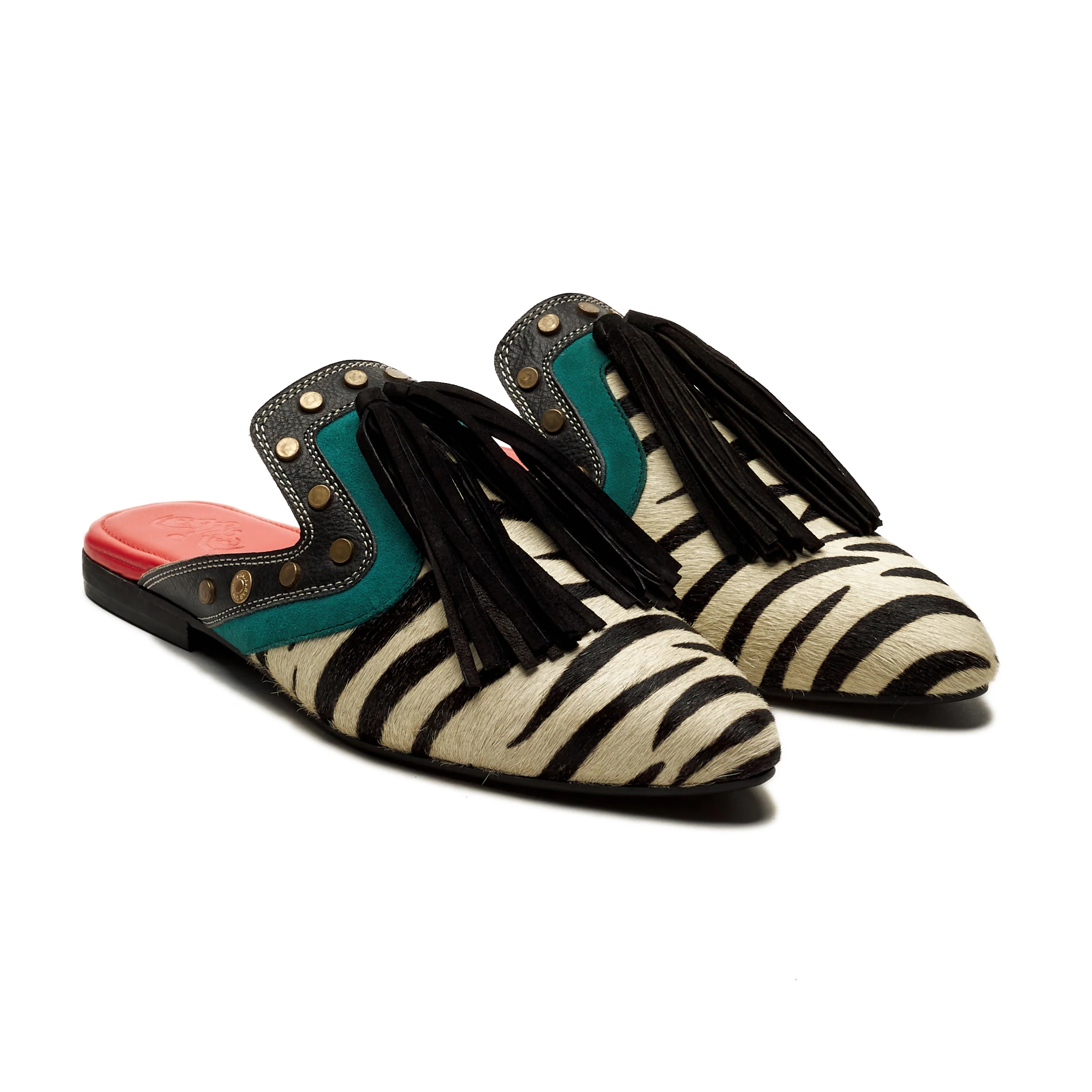 Zebra Cone Mules Women - Image 3